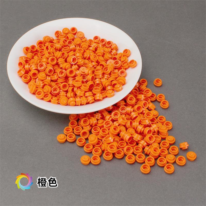 Compatible With LEGO 6141 Plate 1x1 Round Bricks Toys DIY Parts Moc Transparent Blue Building Blocks 4073 Ocean Seawater House
