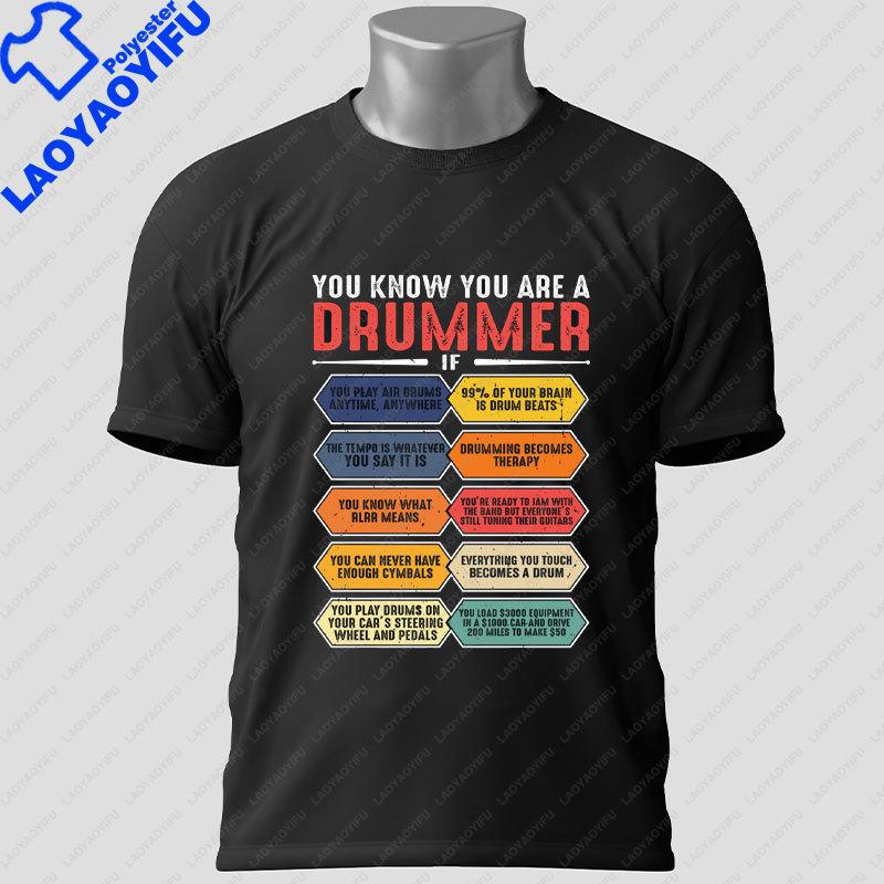 Unisex Unisex S Funny Poodle Drummer Graphic Tshirt Short Sleeve Casual Fashion Outdoor Tshirt For Drummers Music Lovers