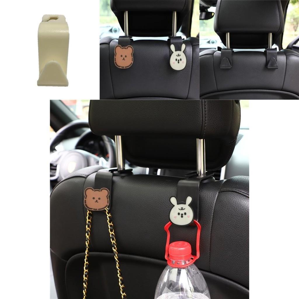Creative Cartoon Car Headrest Hook Multifunctional Hidden Hook For Car Interior Decoration