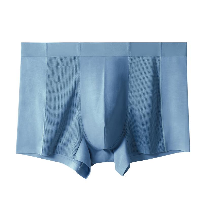 

Мужские бесшовные модальные боксеры-брифы в стиле 80-х - Дышащие, Удобные, Антибактериальные, Прохладные шорты с четырьмя углами Extra Extra Extra Large