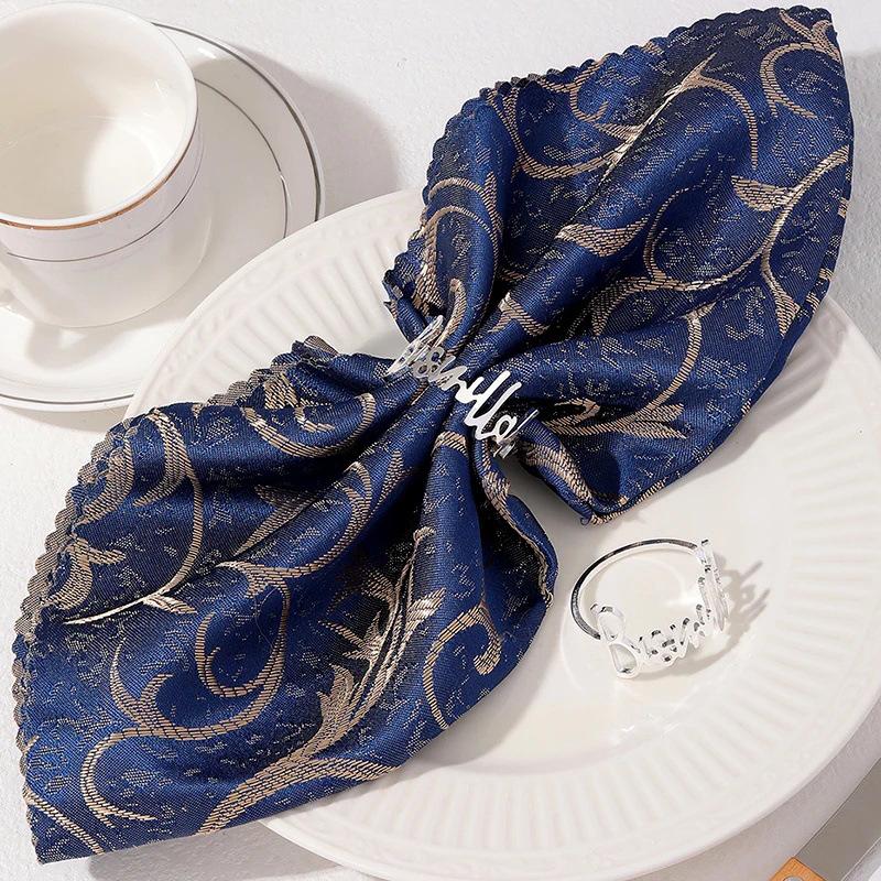 Пасхальное роскошное кольцо для салфеток из сплава: Элегантное украшение стола