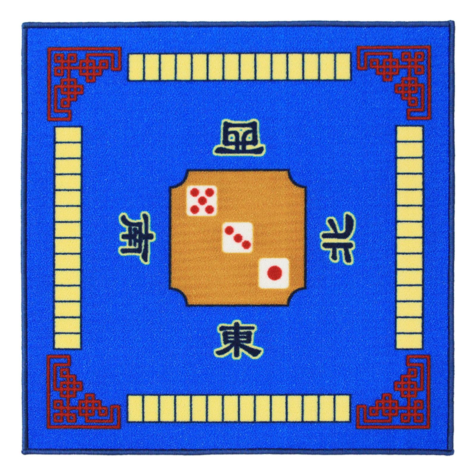 

Board Game Mat Mahjong Game Table Cover for Card Desktop Games Tile Games синий