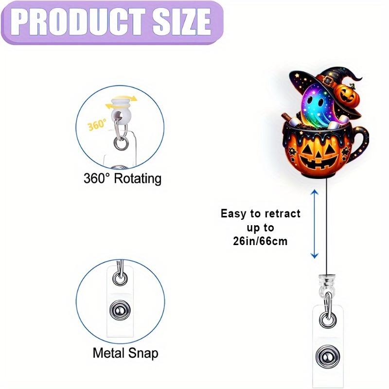 Cute Shark Badge Scroll with Halloween Skull Bat Design. Perfect for Nurses, Doctors, and Night Shift Staff.