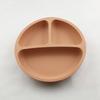 Baby Safe Silicone Dining Plate Suction Cartoon Children Dishes Feeding Toddler Training Tableware Retro Kids Smile Face Bowl