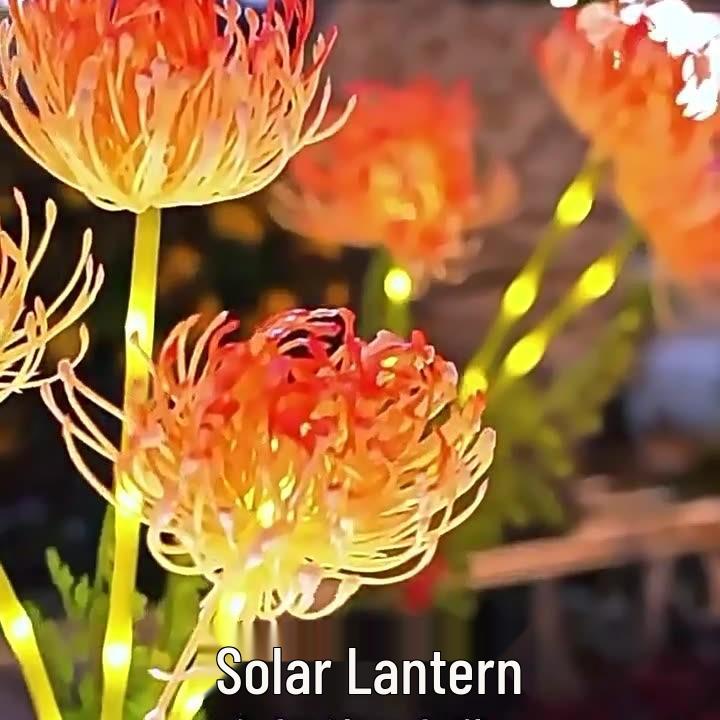

Solar LED Decorative Landscape Lights for Gardens and Lawns Yellow Solar Amaryllis Ground Plug