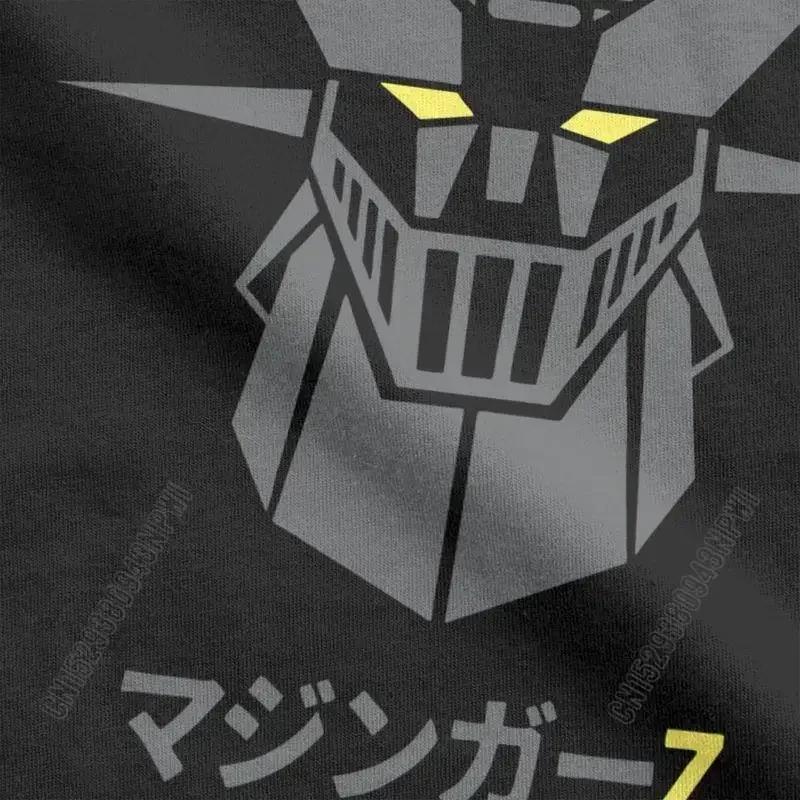 Herren Damen T-Shirts Anime Videospiel Roboter Mazinger Z Print T-Shirt Kurzarm 100% Baumwolle Oversize T-Shirt Retro Harajuku Oberteile