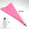 6 Stainless Steel DIY Cake Decorating Tips Set, 8Pcs/Set Silicone Kitchen Accessories Icing Piping Cream Pastry Bag