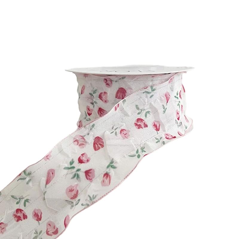 Flower Bouquet Decorative Ribbon Girly Style Series Bowknot Crafting Ribbon Handmade Gift Wrapping Binding Streamers