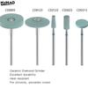 1PCS  High Quality Diamond Green Ceramic Diamond Polishing Stone Grinder, 2.35mm Shank Coarse Grit Polishing Head For Finshing