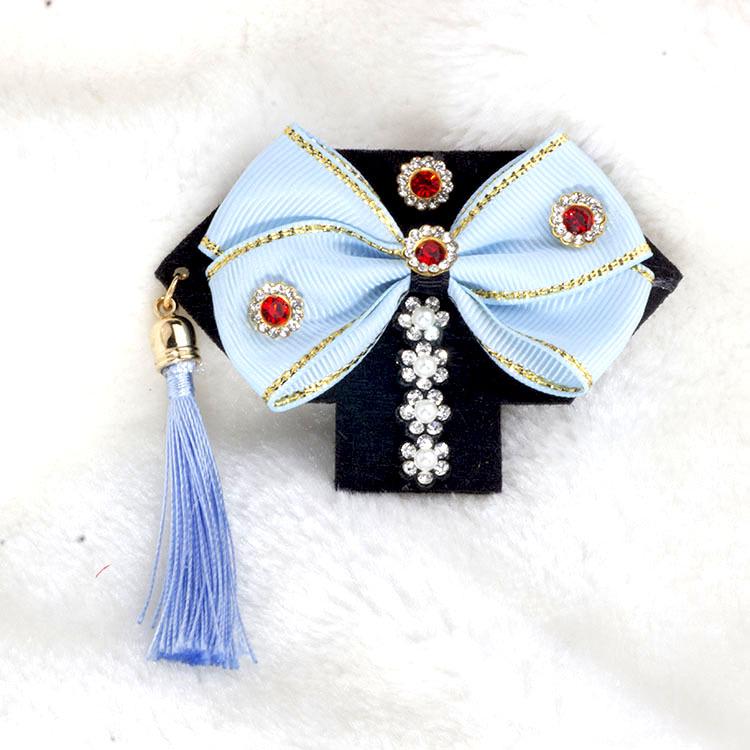 Handmade Plaid Frog Hair Clip for Pets - Suitable for Dogs like Yorkshire, Maltese, Shih Tzu