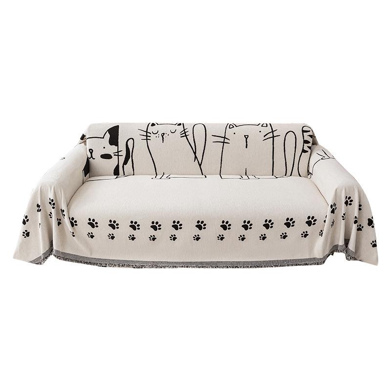 Nordic Simple High-Grade Four Seasons Universal Sofa Cover Chenille Anti-Scratching Sofa Towel Sofa Cover Sofa Cover