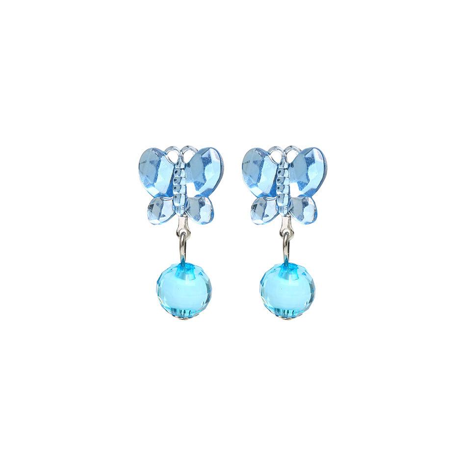 Princess Accessories Cosplay Kids Princess Accessories Blue Necklace Crown Gloves