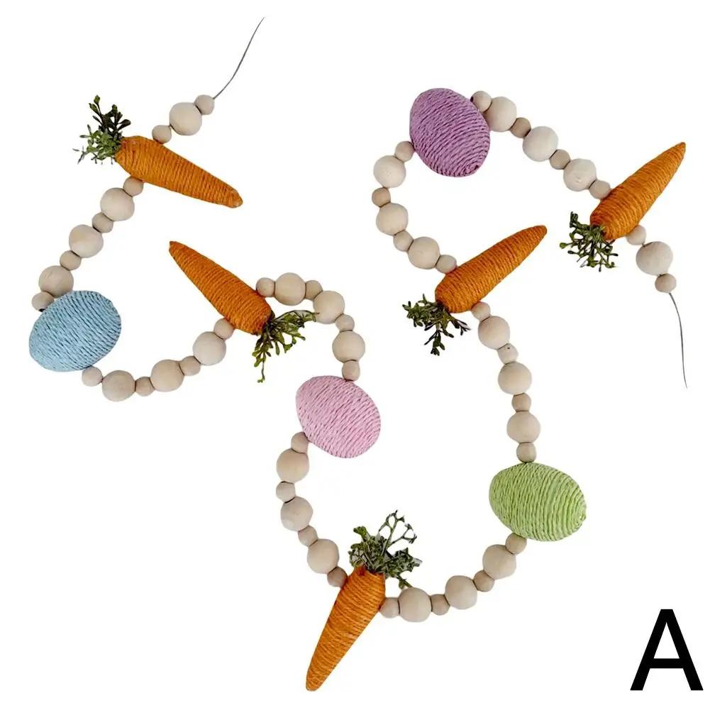 

Cotton Easter Banner Bunny Garland Carrot Garland Carrot Decorations Bunny Dropshipping Garland Spring DecorEaster Banner I8X2
