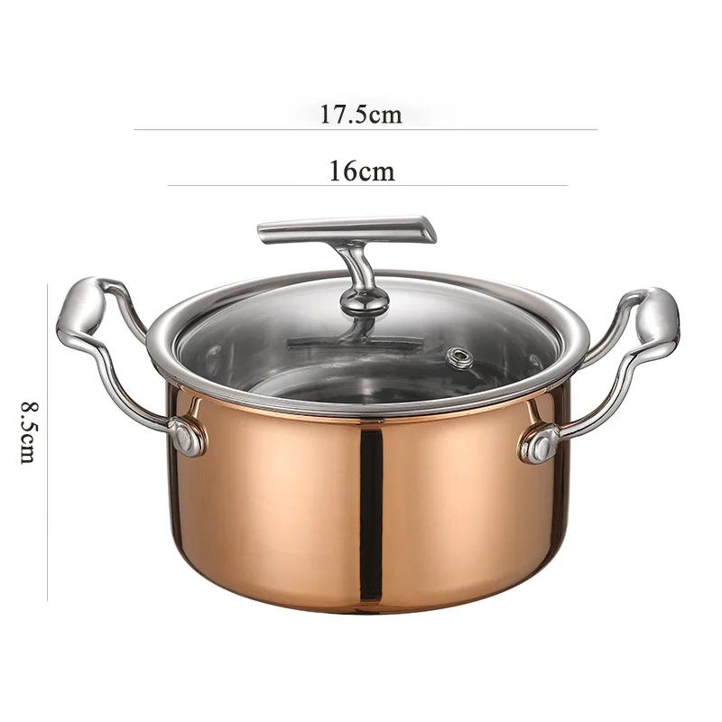 304 Stainless Steel Single Person Hot Pot Hotel Club Thickened Stainless Steel Hot Pot Commercial Family One Pot Per Person