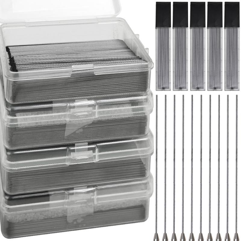 2000-100Pcs Mechanical Pencil Lead Core Refills 0.5/0.7mm Large Capacity Replaceable Pencil Refill for Student Office Stationery