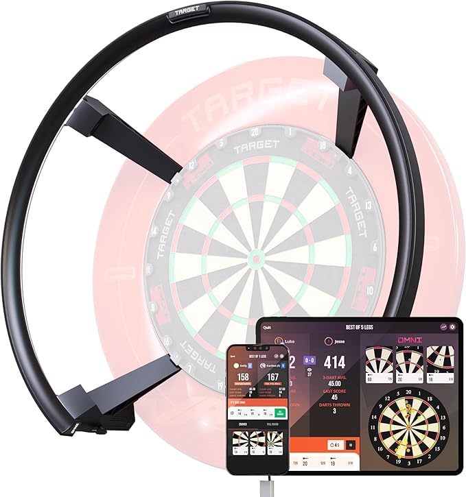 

TARGET Darts OMNI AUTO SCORING SYSTEM LED Light Score Camera Auto Scoring Dartboard Light System Surround Ring (Omni) чёрный