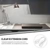 Cordon d'alimentation transparent avec prise européenne 1,8 m Cordon d'extension transparent Fil de lampe de remplacement intérieur Câble de câblage en cuivre 220V Pour décoration