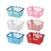 Kids' Pretend Play Mini Shopping Basket for Fruits & Vegetables - Double Handle Storage Toy