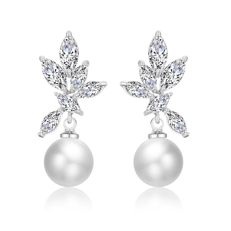 RAKOL Elegant Pearl Earrings for Women - European & American Stylish Fashion Trend Jewelry