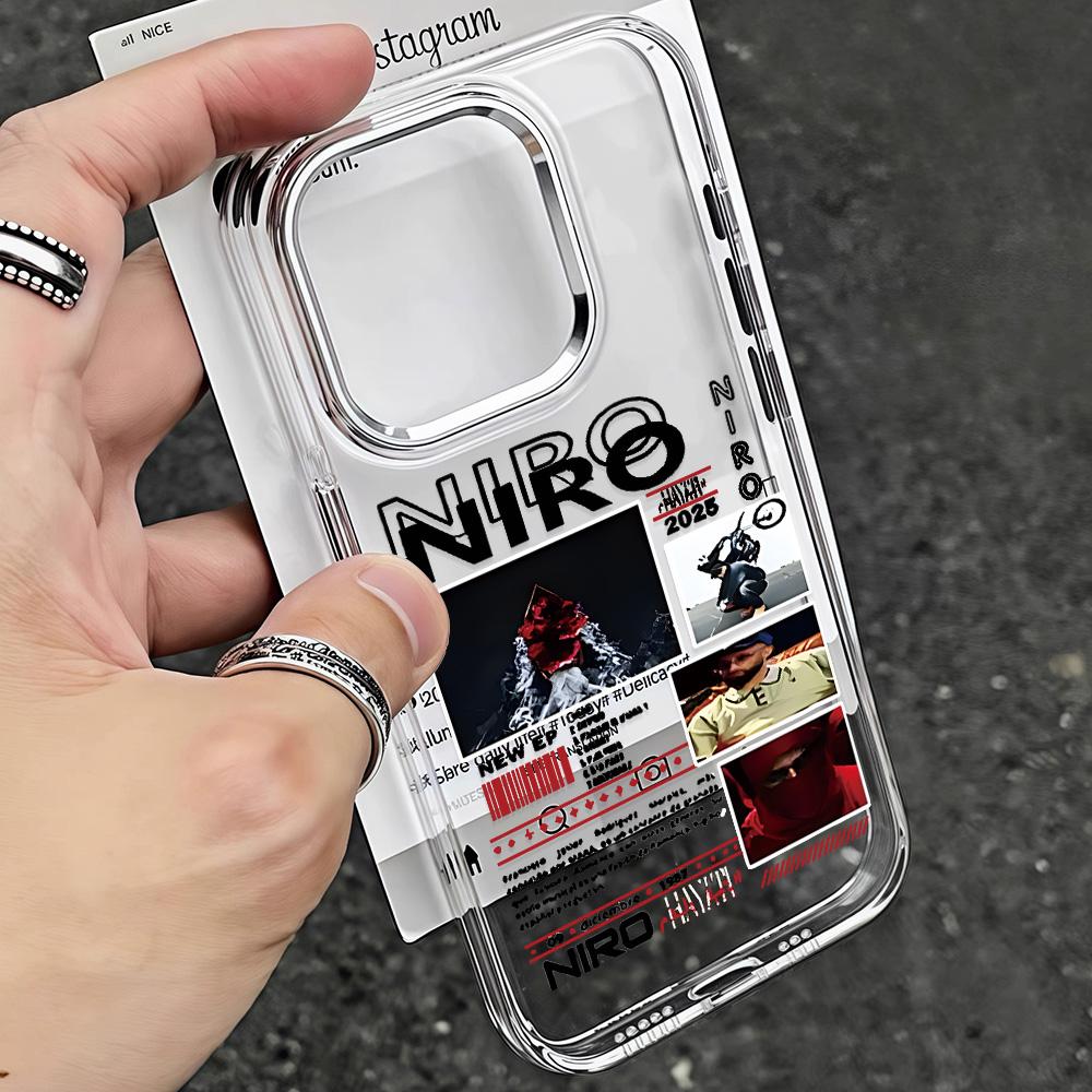 

Rapper N-NIRO OX7 Hot Phone Case For IPhone 17 16e 16 15 14 13 12 11 Mini Pro Max X XR XSMAX 8 7 Air Plus Transparent Soft Cover iPhone 11 Pro
