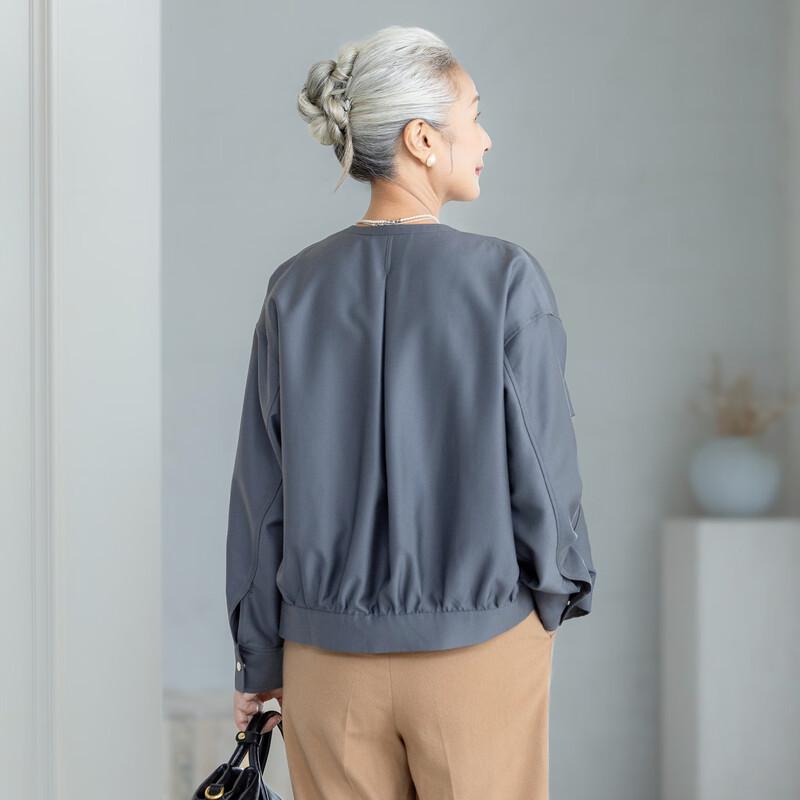 Mu Zi Women's Elegant Casual Short Jacket for Spring/Autumn