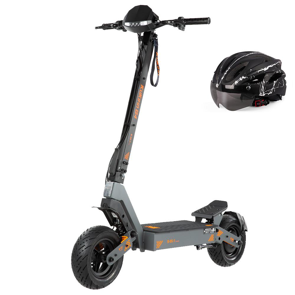 Electric Scooter Kukirin 11" 2000W Motor Adult Electric Scooter 60V 20AH Max Range 75Km Load 120Kg Black G4