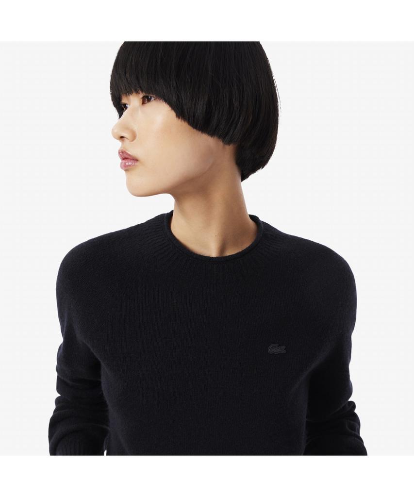 LACOSTE Women'S Carded Wool Crew Neck Sweater Af4160-55N 166