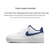 Nike Air Force 1 GS White Deep Royal Blue Kids Sneakers University-Red CT3839-101