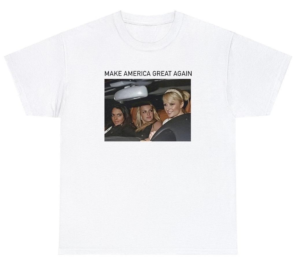 Make America Great Again T Shirt Funny Paris Hilton Y2K MAGA Republican Tee