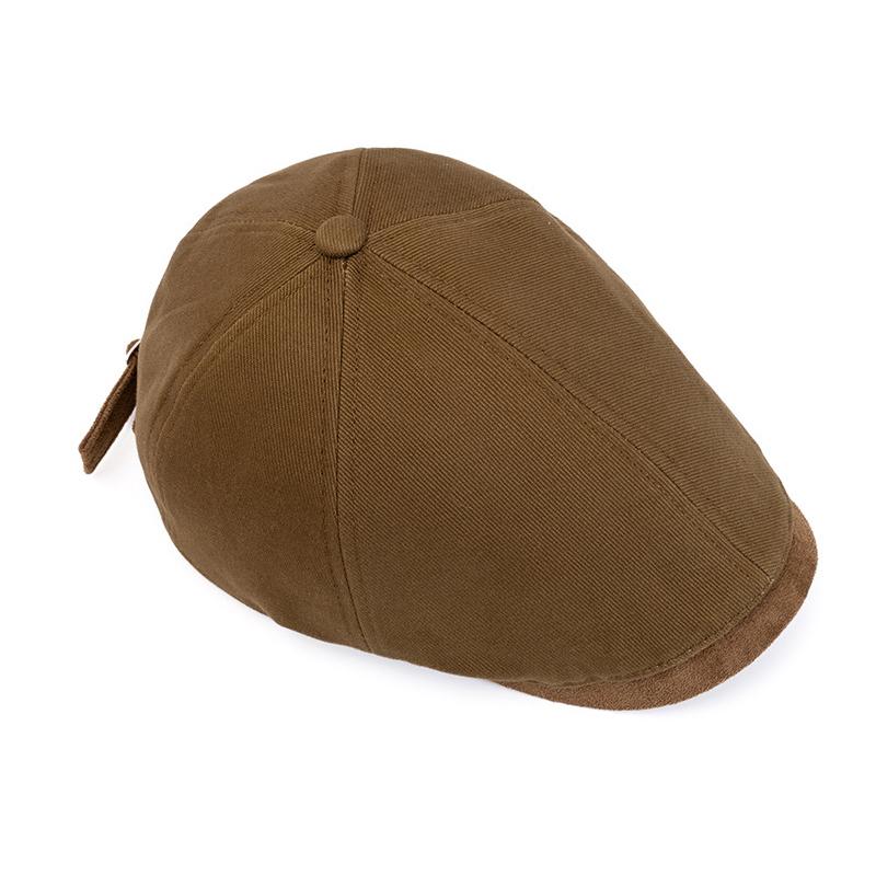 Vintage Forward Cap Men Beret Spring Autumn Peaked Cap