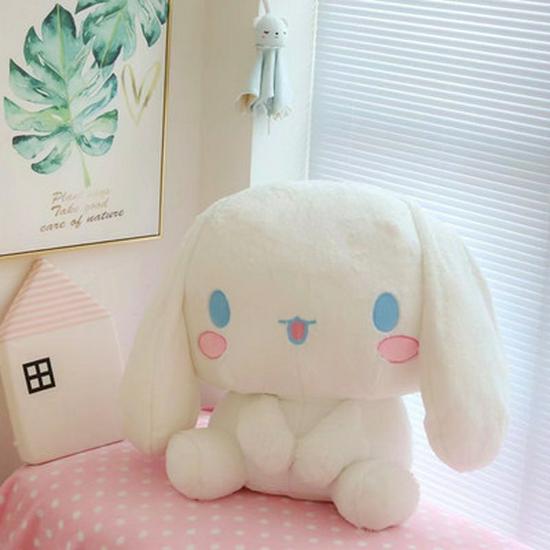

Adorable Large Japanese White Puppy Plush Doll Pillow - Perfect for Kids and Girlfriend Birthday Gifts Small 45x55 cm 760g