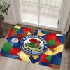 Blackburn Rovers Football Design Crystal Velvet Carpet Cozy Non?Slip Printed Rug For Bedroom Living Room Entrance