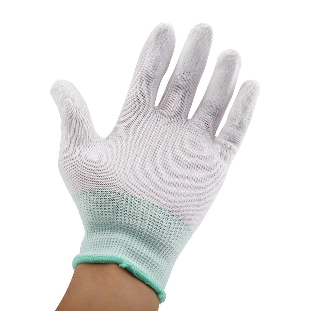 1 P Anti Static Antiskid Glove PU Coated Finger Part (L)