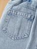 Girls' Denim Skirt (Single Piece) — Casual, Simple, and Cute A-Line Style; Trendy, Fashionable, and Versatile