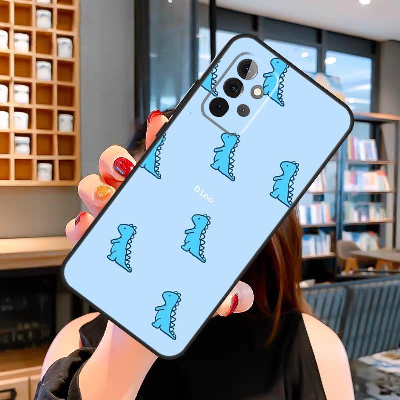Cute Dinosaur Baby Case For Samsung Galaxy A33 A06 A05 A16 A26 A36 A56 A32 A52 A15 A53 A13 A34 A54 A14 A35 A55