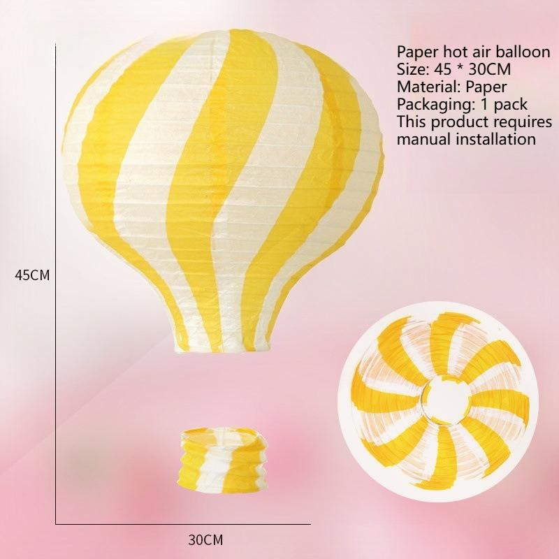 12In Colorful Lollipop Hot Air Balloon Paper Lantern,DIY,Foldable,Reusable|For Party Decoration,Christmas,Wedding, and Birthday