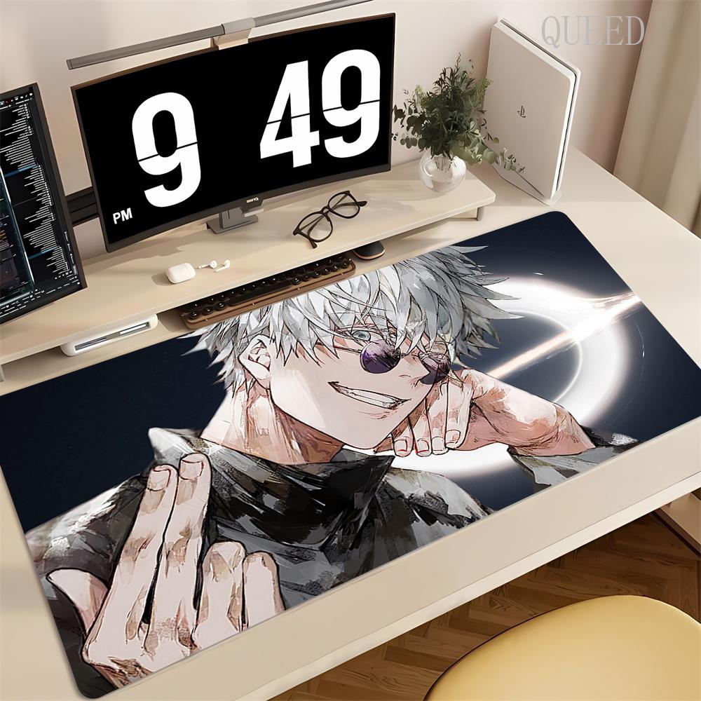 Tappetino per Mouse Grande 90x40CM Nero Anime Jujutsu Kaisen Ryomen Sukuna Tappetini Mouse XXL Accessori Gaming per PC Computer Tappetino da Scrivania Antiscivolo