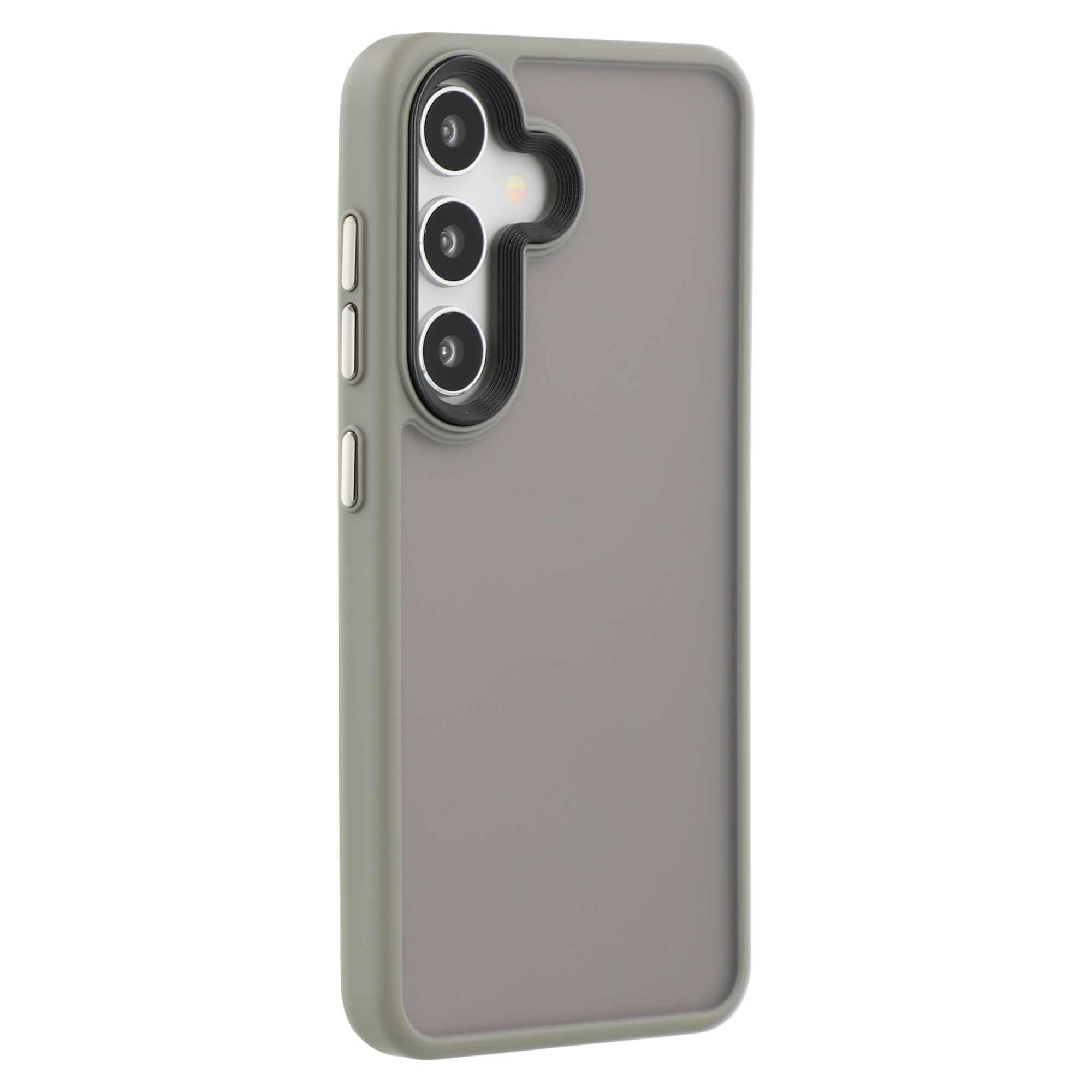 

For Samsung Galaxy S25 Case Skin Touch Matte Anti-Scratch PC + TPU Phone Back Cover D