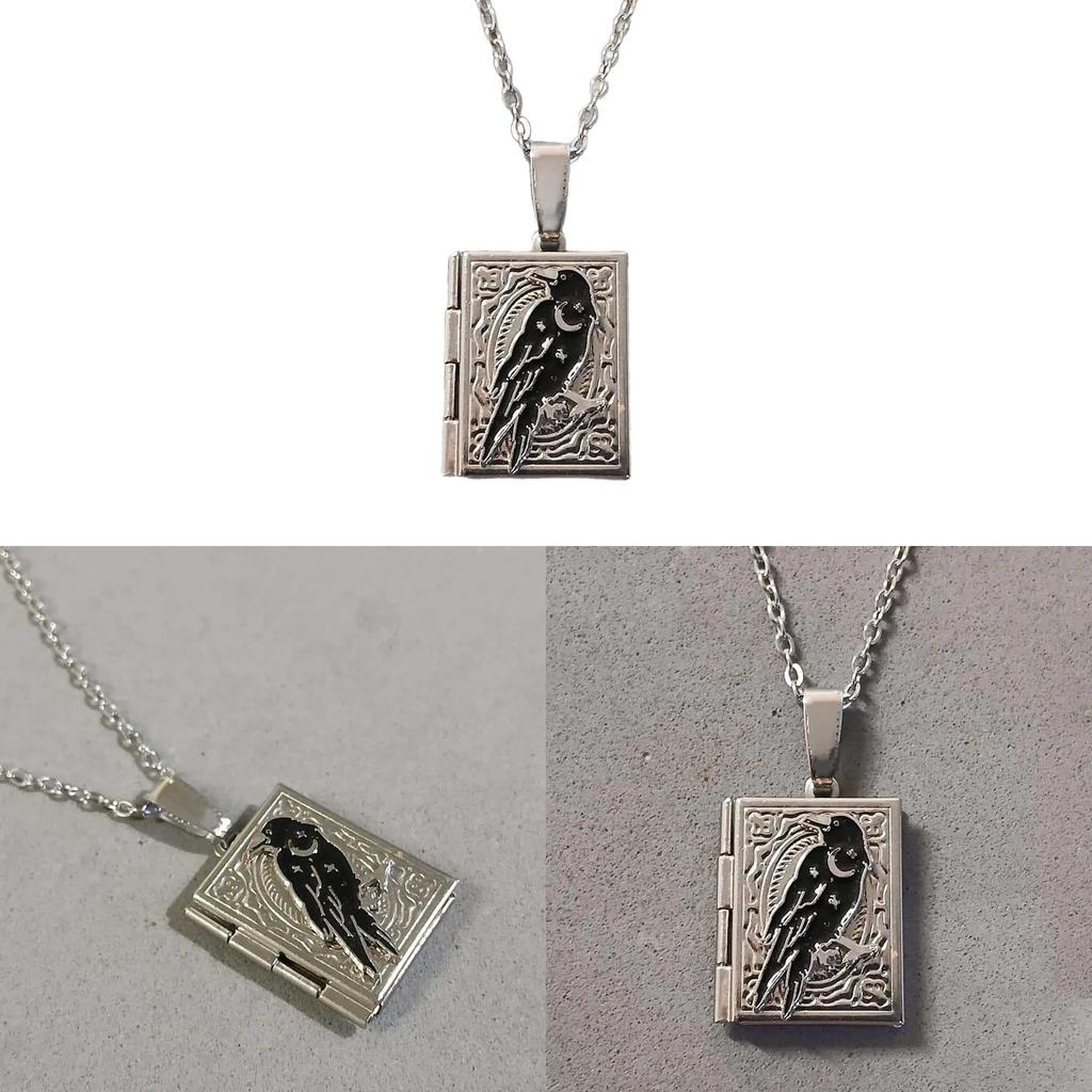 Gotische Vampir Mond Rabe Kette Halskette Mit Kreuz Anhänger Für Frauen Halloween Geschenk