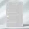 Magnetic Menu Board 7.8x11.7 In Clear Planner Board Reusable Acrylic Dry Erase Board with 6 Color Pens for Refrigerator