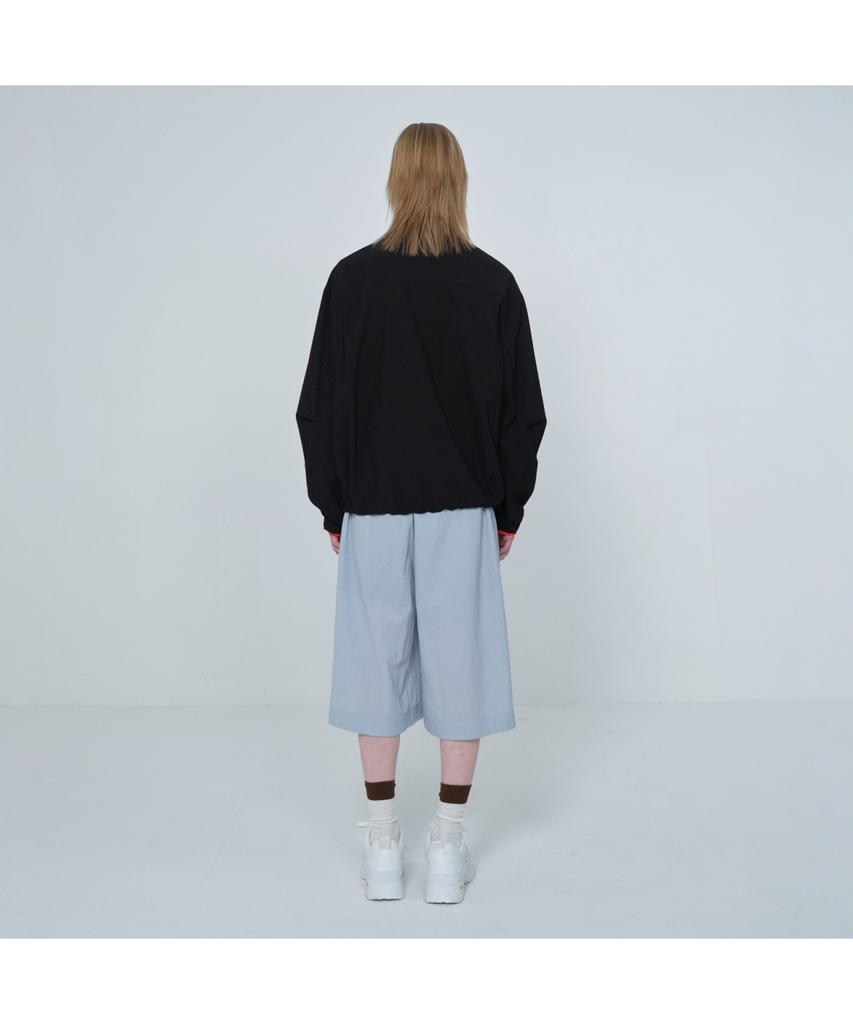 Customellow [Online Only] Black Crinkled Coach Jacket Cquam26212Bkx