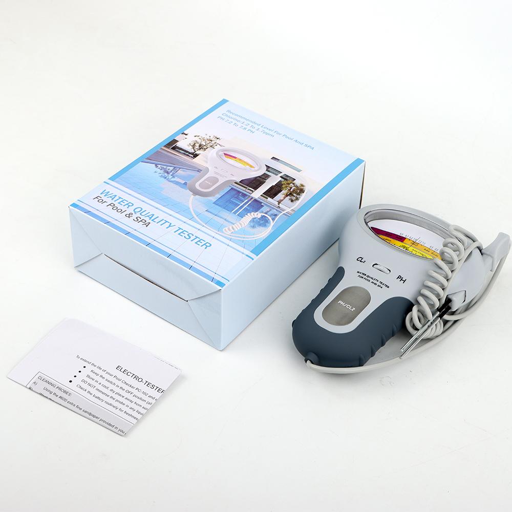 

Хит продаж Детектор хлора PC102 Обнаружение pH и качества воды в бассейне CL&pH Обнаружение газообразного хлора в горячих источниках 0.01