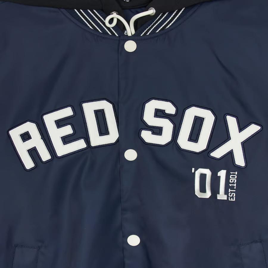 New MLB Boston Red Sox Jackets Coats Unisex Navy Blue 3AJPV0451-43NYS