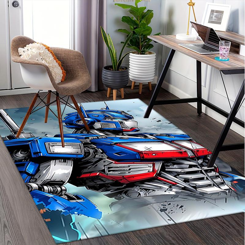 Transformers Optimus Prime Office Chair Mat Home Decor, Sofa Carpet, Office Rug, Gift for Transformers Fans Suitable for Bedroom, Living Room