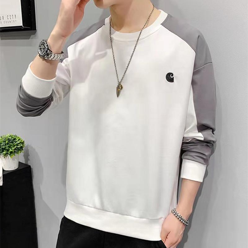 New Style Sweater Men'S Spring And Autumn Men'S Long Sleeved T-Shirt Pullover Round Neck Casual Bottoming Shirt Youth Trend Men'S Top