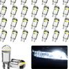 10/20/50PCS 12V W5W LED T10 Car Lights COB Glass Interior Parts Bulbs White Yellow Auto License Plate Lamp Dome Read Light