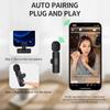Wireless Lavalier Microphone Portable Noise Reduction Mic for iPhone Android Live Streaming YouTube TikTok Facebook