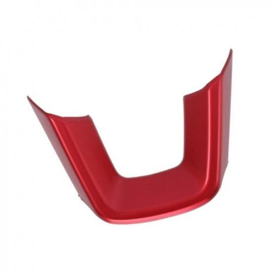 For Honda Civic 11th  Up Steering Wheel Sheet Cover Decor Matte Red 1PCS