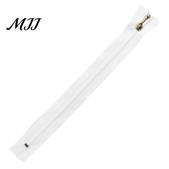 Decorative Zipper 100Pcs Nylon Coil Non Separating Zipper, Closed-End with Waterdrop Short Tape Pull, Replacement for Sewing Purses Handbags Supplies