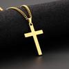 New Model Stainless Steel Cross-shaped Men's Necklace - Titanium Steel Pendant Jewelry Pendant Accessory